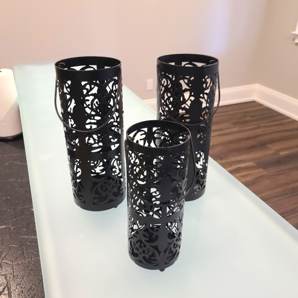 Set of 3 Marrakech candleholders